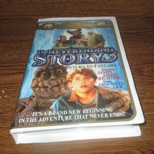 Never Ending Story 3 (VHS, 1998) w/ Clamshell